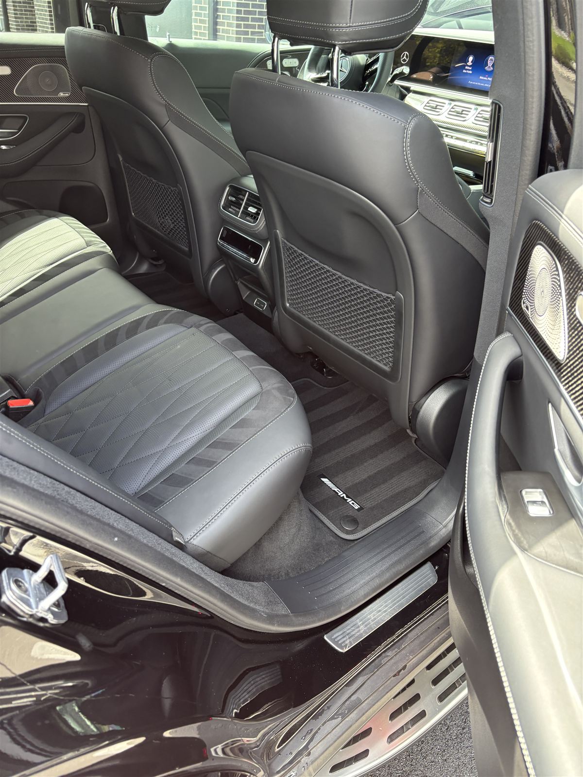 Mercedes-AMG interior after detail detailed by Avanti Car Care near River Edge, NJ